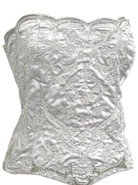 JASDEE Vintage Bustier Corset HandWorkGotta ThreadEmbroidery OnSatin Style F3028